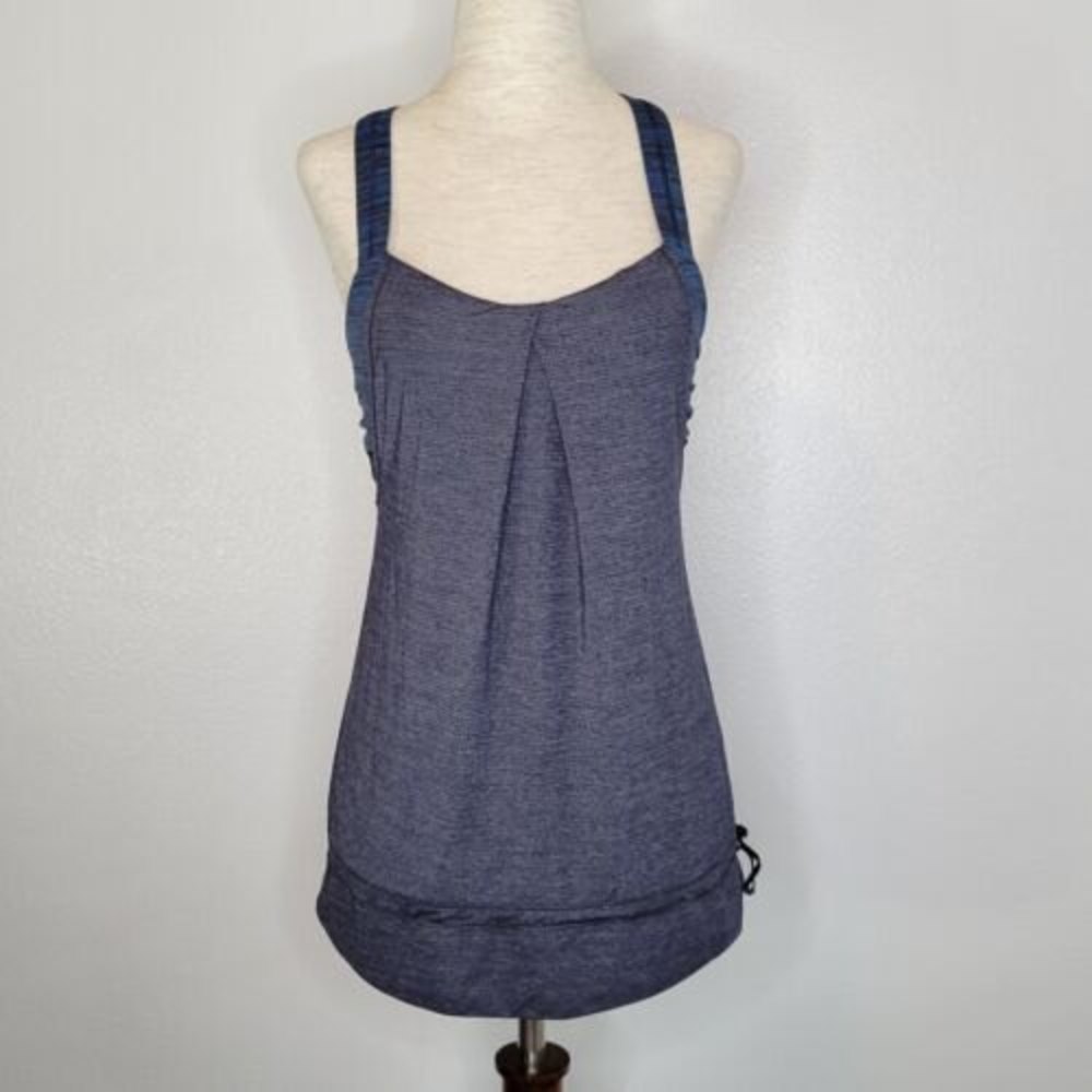 Lululemon Rest Less Tank Heathered Inkwell/We Are From Space/October Inkwell 4